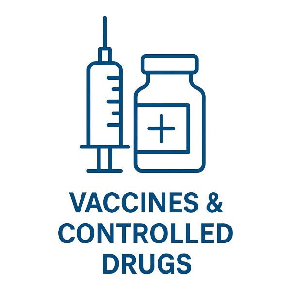 Vaccine controlled drugs